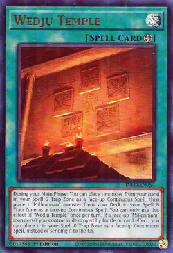 Yugioh! Wedju Temple - INFO-EN054 - Ultra Rare - 1st Edition Near Mint, English - Image 1