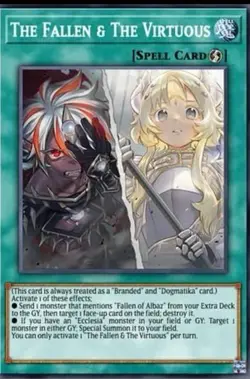 Yu-Gi-Oh! The Fallen & The Virtuous CH01-EN019 Ultra Rare **PREORDER** - Image 1