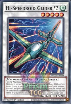 1st Ed Hi-Speedroid Glider 2 SUDA-EN040 Yugioh - Image 1