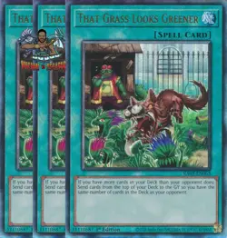 Yugioh! 3x That Grass Looks Greener RA03-EN063 Ultimate Rare 1st Ed NM - Image 1