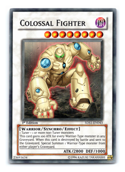 Colossal Fighter - 5DS1-EN043 - Super Rare 1st Edition Yugioh - Image 1