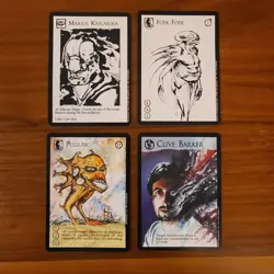 Clive Barker Imajica CCG - Lot of 4 Promo Cards inc. Foek Foek, Marios Kascarika - Image 1