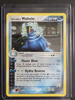 Team Aqua's Walrein 6/95 NM/LP EX Team Magma Vs Team Aqua Holo Pokemon Card - Image 1