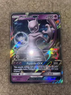Pokemon Mewtwo GX TCG Shining Legends Holo Ultra Rare Card 39/73 - Image 1