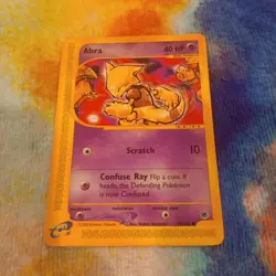 Abra 93/165 Expedition Base Set Common Pokemon Card Vintage 2002 - Image 1