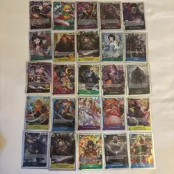 One Piece TCG SR LOT of 25 Foil Cards English Mixed Sets All NM - Image 1