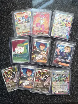 Pokemon Stellar Crown Card Lot NM Non Played With Cinderace Terapagos Crispin - Image 1