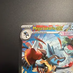Mega Lucario EX 179/132 Full Art Rare Near Mint Fresh Pull Pokemon Card - Image 2