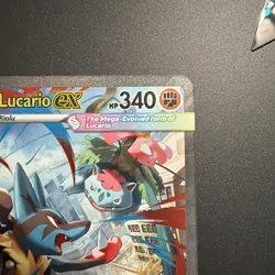 Mega Lucario EX 179/132 Full Art Rare Near Mint Fresh Pull Pokemon Card - Image 3