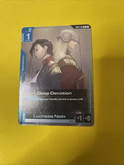 Deep Devotion - Gundam Card Game #GD01-101 - NM Foil Newtype Rising Single - Image 1