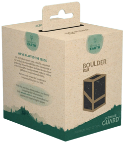 ULTIMATE GUARD BOULDER 133+ RETURN TO EARTH BLACK DECK CASE Card Commander EDH - Image 1