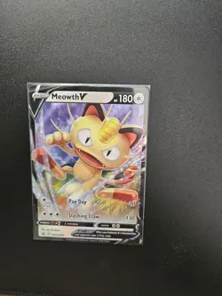 Meowth v SWSH004 Sword & Shield Promo Cards NM Holo English Edition - Image 1