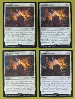 Slip On the Ring x4 The Lord of the Rings: Tales of Middle-Earth 4x MTG - Image 1