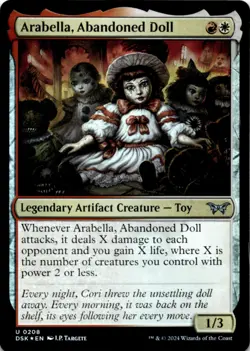 MTG Arabella, Abandoned Doll Foil NM Duskmourn: House of Horror Magic 208 - Image 1