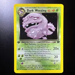 Dark Weezing 1st Edition Holo WOTC 2000 Team Rocket 14/82 NM Pokemon - Image 1