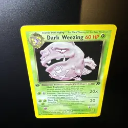 Dark Weezing 1st Edition Holo WOTC 2000 Team Rocket 14/82 NM Pokemon - Image 5