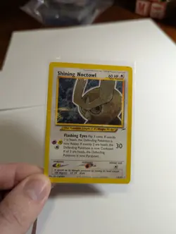 Pokemon Shining Noctowl TCG 110/105 Neo Destiny Holo Rare MP - Image 2