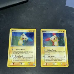 pokemon Minun And Plusle 6/12 Ex Trainer Kit 2: Plusle & Minun Holo MP - Image 1