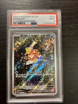 2023 POKEMON PAL EN-PALDEA EVOLVED ILLUSTRATION RARE #203 MAGIKARP PSA 9 - Image 1