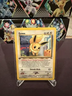 Pokemon 1st Edition Eevee #38/75 Neo Discovery 2001 Vintage Non-holo - LP - Image 1