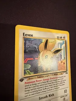 Pokemon 1st Edition Eevee #38/75 Neo Discovery 2001 Vintage Non-holo - LP - Image 3