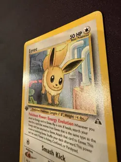 Pokemon 1st Edition Eevee #38/75 Neo Discovery 2001 Vintage Non-holo - LP - Image 4