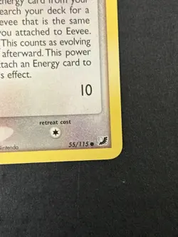 Pokemon 2005 EX Unseen Forces Eevee 55/115 NM - Image 5