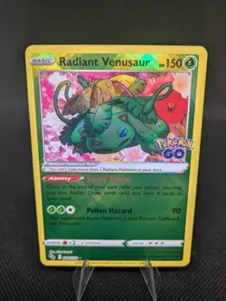 Radiant Venusaur 004/078 Pokemon GO Holo - Image 1
