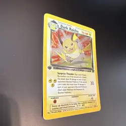 Pokemon- Team Rocket 83/82 SECRET RARE - 1st EDITION DARK RAICHU HOLO- NM - Image 4