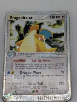 Dragonite ex 90/97 Dragon Holo Ultra Rare Pokemon TCG Nintendo e-reader vintage - Image 3