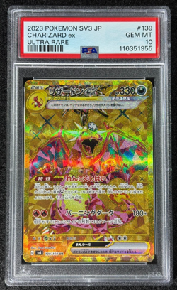 2023 Charizard EX #139 Ultra Rare SV3-JPN Ruler Of The Black Flame PSA 10 - Image 1