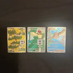 Pokemon TCG Lot of 3 - Obsidian Flames - Pidgey, Pidgeotto, & Pidgeot - Image 1