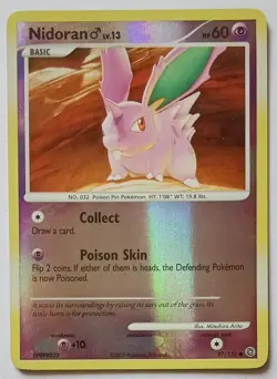 Pokemon - Nidoran M - Secret Wonders 97/132 - Reverse Holo - LP - Image 1
