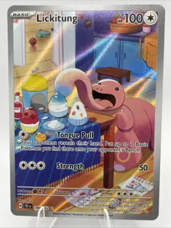 Lickitung 180/162 Temporal Forces Illustration Rare Ultra Rare Holo Pokemon TCG - Image 1