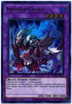 Yu-Gi-Oh! - Invoked Caliga - BLAR-EN080 - Ultra Rare - 1st Ed - NM/M - NEW - Image 1