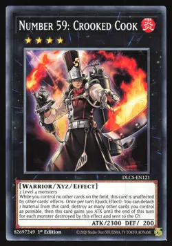 Number 59: Crooked Cook - DLCS-EN121 - Common - 1st Edition Yugioh - Image 1
