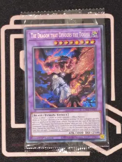 CH01-EN041 The Dragon That Devours The Dogma Secret Rare SEALED 1st Ed YUGIOH - Image 1
