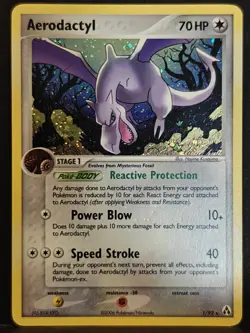 Aerodactyl 1/92 Holo Rare Ex Legend Maker Vintage Pokemon Card HP / MP Nintendo - Image 1