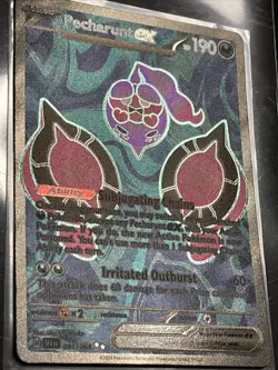 Pecharunt EX 085/064 Shrouded Fable Pokemon Card NM-Mint TCG Full Art Rare - Image 2