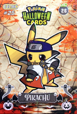 Pikachu (Naruto) #26 - Circle Holo - Collectoons Halloween 2025 - Pokemon Card - Image 1
