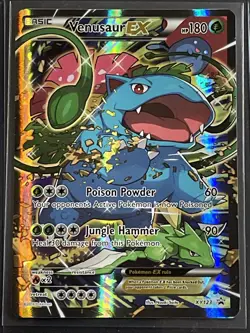 Venusaur EX XY123 Pokemon XY Promo Ultra Rare Card XY TCG Black Star Promo - Image 1