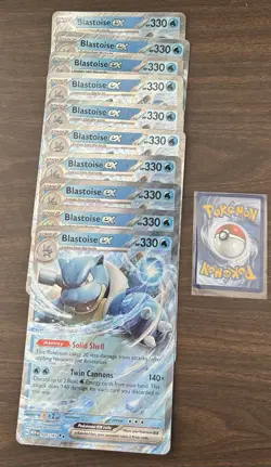 Pokemon Jumbo TCG Mimikyu Ex, Blastoise Ex, Lucario V new lot of 47 cards - Image 1