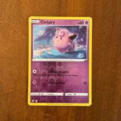 Clefairy Reverse Holo 74/192 NM Rebel Clash 2020 Pokemon Card TCG - Image 1