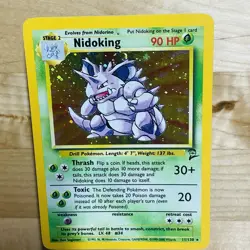 Vintage 2000 Nidoking 11/130 Base 2 Holo Rare SWIRL LP English Pokemon WOTC Card - Image 4