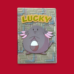 CHANSEY (LUCKY)--JAPANESE MEIJI EMBOSSED PROMO FOIL POKEMON CARD - Image 1