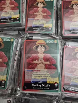 One Piece Card Game Monkey D Luffy Demo Deck LOT of 142 - Image 1