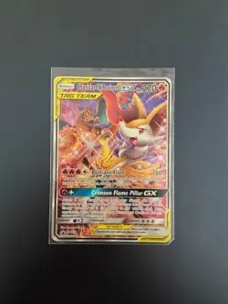 Charizard & Braixen GX SM230 Sm Holo TAG TEAM PROMO Alternative Art Pokemon Card - Image 1