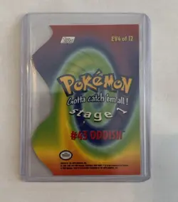 Oddish #43 EV4 of 12 - Die-Cut Evolution Card - Topps Pokemon Card White Label - Image 2