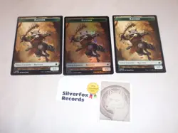 3 Magic The Gathering Official Commander 3/3 Raccoon Token Cards Cool! - Image 1