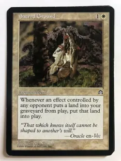 Sacred Ground 1998 Stronghold Vintage Magic Cards, COMBINED SHIPPING - Image 1
